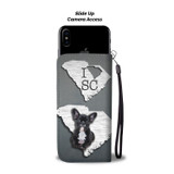 Cute French Bulldog Print Wallet Case-Free Shipping-SC State