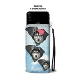 Amazing Siberian Husky Dog Print Wallet Case-Free Shipping-SC State