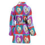 Chow Chow Dog Print Women's Bath Robe-Free Shipping