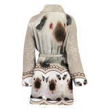 Himalayan guinea pig Print Women's Bath Robe-Free Shipping