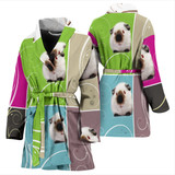 Amazing Himalayan guinea pig Print Women's Bath Robe-Free Shipping