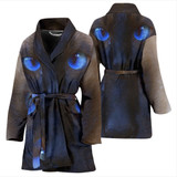 Amazing Siamese Cat Eyes Print Women's Bath Robe-Free Shipping