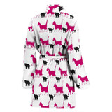 Amazing Walking Cats Print Women's Bath Robe-Free Shipping