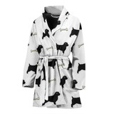 Norfolk Terrier Patterns Print Women's Bath Robe-Free Shipping