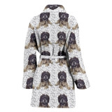 Amazing Affenpinscher Dog Pattern Print Women's Bath Robe-Free Shipping