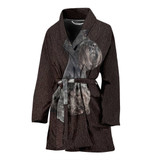 Cesky Terrier Dog Print Women's Bath Robe-Free Shipping Cesky Terrier Dog Print Women's Bath Robe-Free Shipping