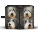 Bearded Collie Dog Print Wallet Case-Free Shipping