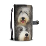 Bearded Collie Dog Print Wallet Case-Free Shipping