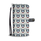 Cute French Bulldog Pattern Print Wallet Case-Free Shipping