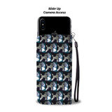Poodle Dog Pattern Print Wallet Case-Free Shipping