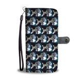 Poodle Dog Pattern Print Wallet Case-Free Shipping