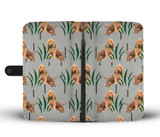 Bloodhound Dog Patterns Print Wallet Case-Free Shipping