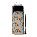 Bloodhound Dog Patterns Print Wallet Case-Free Shipping