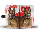 Belgian Malinois Dog White Print Wallet Case- Free Shipping