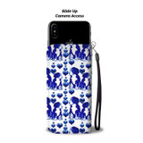 Bernese Mountain Dog Love Patterns Print Wallet Case-Free Shipping