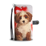 Cute Cavapoo Dog Wallet Case- Free Shipping