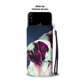 Lovely Brittany Dog Print Wallet Case-Free Shipping