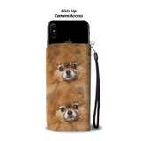 Pomeranian Dog Patterns Print Wallet Case-Free Shipping