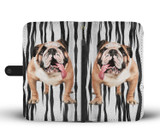 Bulldog Print Wallet Case-Free Shipping
