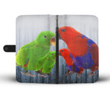 Eclectus Parrot Print Wallet Case-Free Shipping