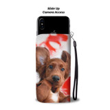 Irish Setter Puppy Wallet Case- Free Shipping