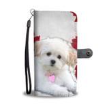 Maltese Puppy Dog Wallet Case- Free Shipping