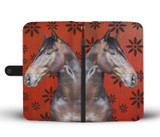 Thoroughbred Horse Print Wallet Case-Free Shipping