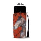 Thoroughbred Horse Print Wallet Case-Free Shipping