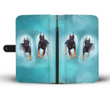 Doberman Pinscher Dog Print Wallet Case-Free Shipping