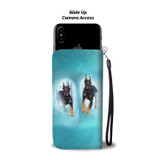 Doberman Pinscher Dog Print Wallet Case-Free Shipping