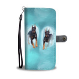 Doberman Pinscher Dog Print Wallet Case-Free Shipping