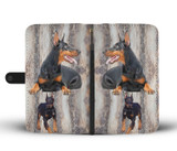 Amazing Doberman Pinscher Dog Print Wallet Case-Free Shipping