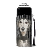 Saluki Dog Print Wallet Case-Free Shipping