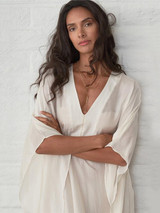 V-neck See-through Loose Cover-ups Swimwear