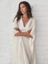 V-neck See-through Loose Cover-ups Swimwear