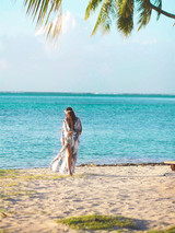 Plus Size Printed Loose Cover-up Swimwear