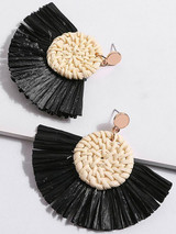 Fashion Rattan Tassels  Earring Accessories