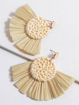 Fashion Rattan Tassels  Earring Accessories