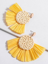 Fashion Rattan Tassels  Earring Accessories