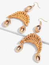 Rattan Shell Conch Earring Accessories