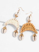 Rattan Shell Conch Earring Accessories