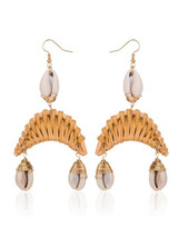 Rattan Shell Conch Earring Accessories