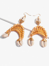 Rattan Shell Conch Earring Accessories