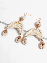 Rattan Shell Conch Earring Accessories