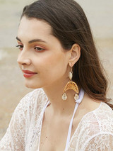 Rattan Shell Conch Earring Accessories