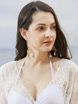 Rattan Shell Conch Earring Accessories