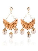 Shell Hollow Rattan Earring Accessories