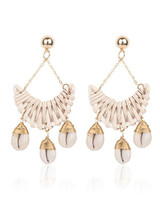 Shell Hollow Rattan Earring Accessories