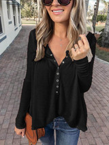 Women Stylish Casual V Neck Loose T-Shirts