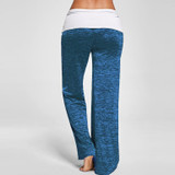 Casual Loose Stitching Yoga Pants With Belt